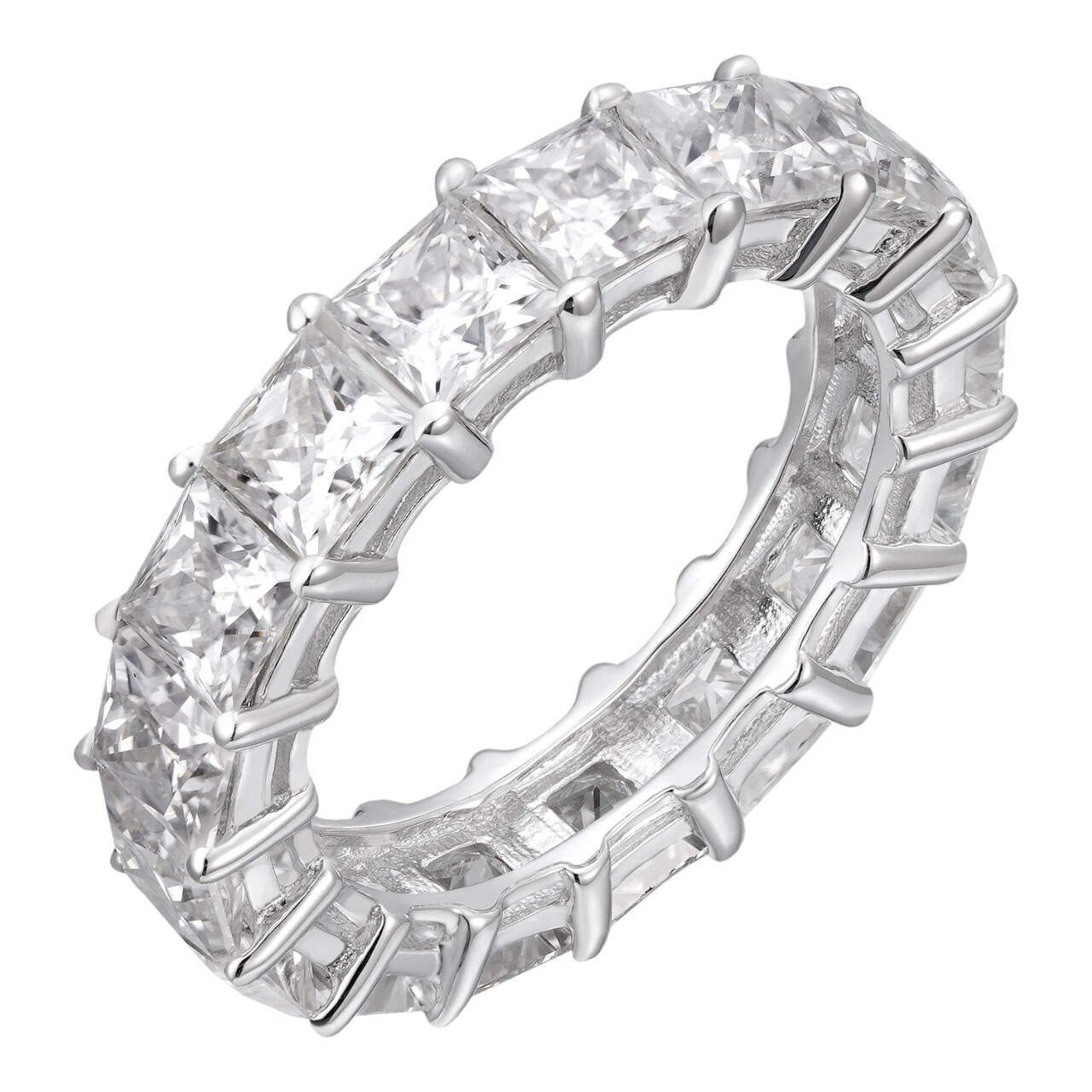 Shalimar & Co. Square Pavé Eternity Band
