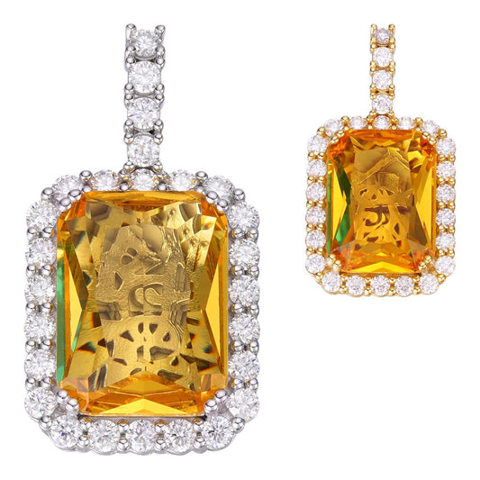 Shalimar & Co. Citrine Halo Pendant Pendant